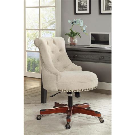 Linon Sinclair Natural Home Office Desk Chair by Hudson's 